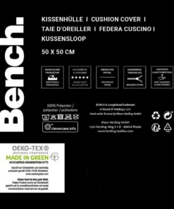 Bench. Dekokissen »Bench«, Kissenhülle mit Wendemotiv und Rundum-Paspel -Bench Verkaufsgeschäft 68f23d86 a88b 590d 80cb 691fcd941105