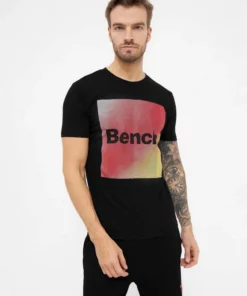Bench. Kurzarmshirt »Swirl« Khaki, Schwarz