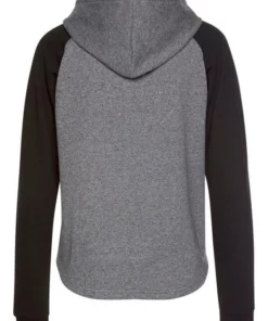 Bench. Kapuzensweatshirt mit farblich abgesetzten Ärmeln und Logodruck Dunkelgrün-grau, Weiß-rosa, Grau-schwarz -Bench Verkaufsgeschäft 779695ca e275 5b6a 9b5a 20c12c52e377