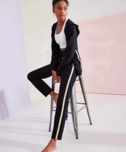 Bench. Relaxhose mit Glitzer Seitenstreifen Rosé, Beige-melange, Schwarz -Bench Verkaufsgeschäft 7d440350 f996 5051 913c 834b6cd971f9