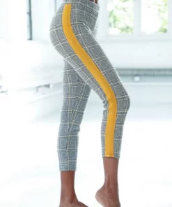 Bench. 7/8-Leggings mit Kontrastfarben seitlichem Tape Kariert-rostrot, Kariert-curry -Bench Verkaufsgeschäft 8068cfff 704f 5618 9c84 9d454c9c52bc