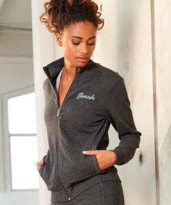 Bench. Sweatjacke mit zwei Logo Stickereien Schwarz, Mint-melange, Anthrazit-melange -Bench Verkaufsgeschäft 829dfc3f 299f 5c61 b66c 1143b7ec7c4c