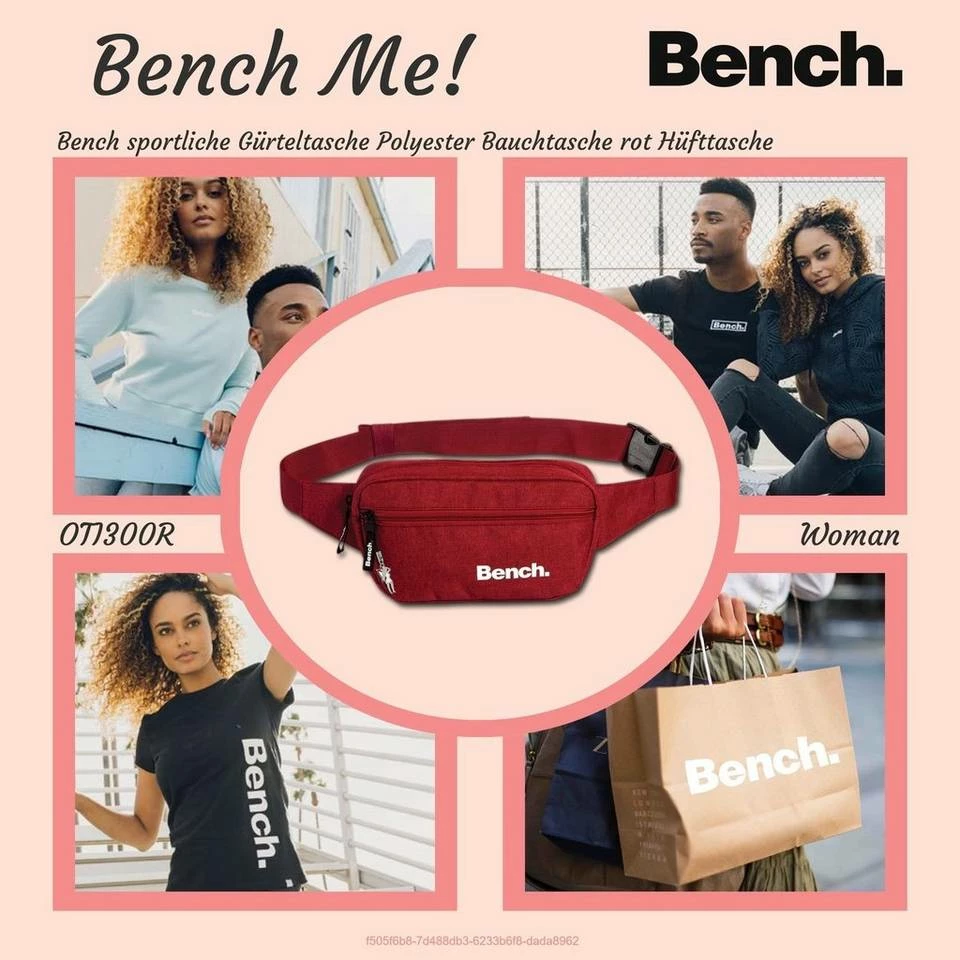 Bench. Gürteltasche »D2OTI300R Bench sportliche Gürteltasche rot« (Gürteltasche), Damen, Jugend Tasche aus Polyester, Größe ca. 23cm in rot 2 Bench. Gürteltasche »D2OTI300R Bench sportliche Gürteltasche rot« (Gürteltasche), Damen, Jugend Tasche aus Polyester, Größe ca. 23cm in rot – Bild 2