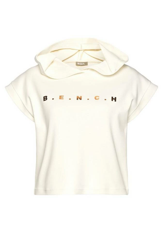 Bench. Kurzarmshirt mit Kapuze Schwarz, Ecru, Türkis 2 Bench. Kurzarmshirt mit Kapuze Schwarz, Ecru, Türkis – Bild 2