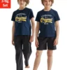 Bench. Pyjama (Packung, 3 tlg) Sommer T-Shirt mit Shorts und langer Hose