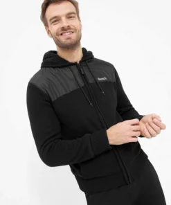 Bench. Funktionsjacke »Dillo« Eleganter Rippstrick, Stickerei Schwarz, Charcoal Marl -Bench Verkaufsgeschäft 97b1d66c e162 5791 ac16 cb0e2616d4a1