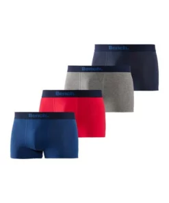 Bench. Boxer (4 Stück) mit modischem Streifen Olivgrün-gestreift | olivgrün | grau-meliert | navy, Rot | blau | olivgrün | navy, Blau-gestreift | blau | grau-meliert | navy, Rot-gestreift | rot | grau-meliert | navy