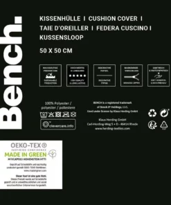 Bench. Dekokissen »Bench«, Kissenhülle mit Wendemotiv und Rundum-Paspel -Bench Verkaufsgeschäft 9f0c11d7 a6ee 55f6 ba33 5109c07b4ce2