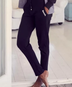 Bench. Sweathose mit Druckknöpfen am Bund Dunkelgrün, Schwarz