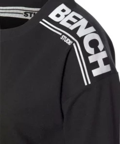 Bench. Sweatshirt mit Logodruck Grau, Schwarz, Altrosa -Bench Verkaufsgeschäft affc4b5e 5acd 547a 8a6e bcb48dbd34a0