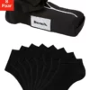 Bench. Sneakersocken (Federtasche, 8-Paar) in ansprechendem Mäppchen mit Reißverschluss 8 x schwarz, 2 x jeansblau-meliert | 2 x rose | 2 x pink | 2 x grau-meliert
