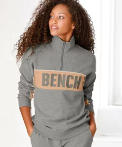 Bench. Sweatshirt »Contrast« im Color-Blocking Design mit Logoprint Grau-meliert-pfirsich, Navy-pink, Weiß-schwarz -Bench Verkaufsgeschäft b28d30f4 e875 54ea b4a0 f15096ee75f4