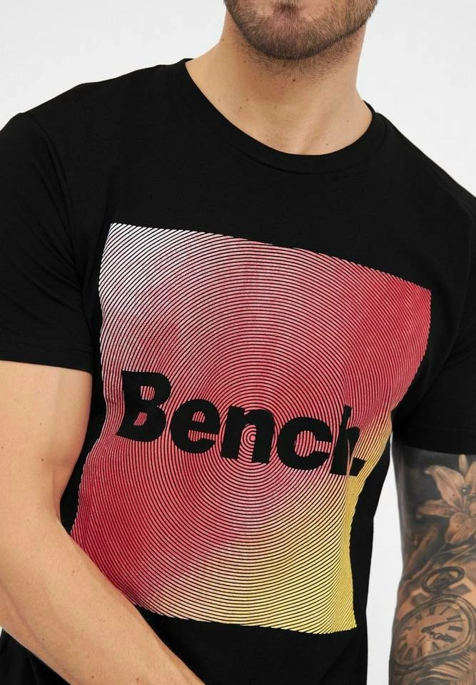 Bench. Kurzarmshirt »Swirl« Khaki, Schwarz 4 Bench. Kurzarmshirt »Swirl« Khaki, Schwarz – Bild 4