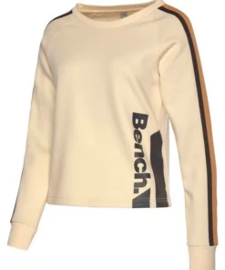 Bench. Sweatshirt mit Kontrastlogoprint Creme, Mandarine, Dunkelblau -Bench Verkaufsgeschäft b86668ac 70e4 5a2b 8f08 b9724ef572c2