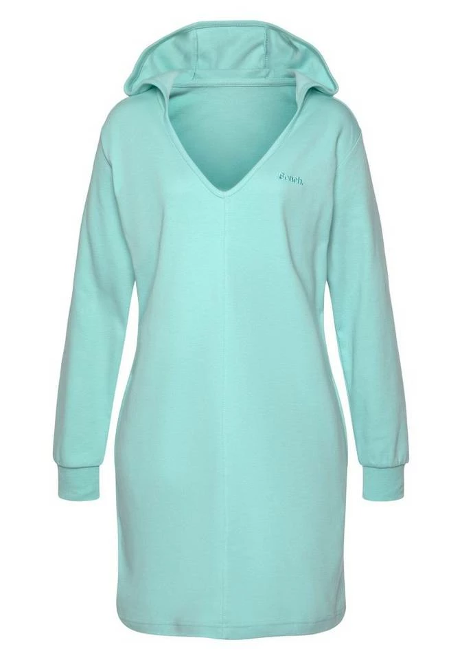 Bench. Sweatkleid mit Kapuze Schwarz, Türkis 2 Bench. Sweatkleid mit Kapuze Schwarz, Türkis – Bild 2