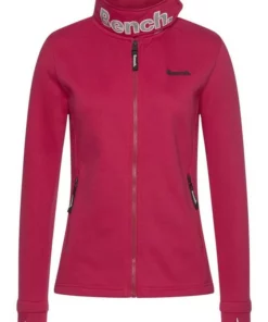 Bench. Sweatjacke »HAYLO« Signature Sweatjacke mit Kragenlasche Black, Fuchsia, Grau, Grey