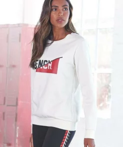 Bench. Sweatshirt mit frontalem Logodruck Offwhite-ecru, Grau-meliert, Schwarz -Bench Verkaufsgeschäft bf7c7b94 68a7 59ed 9a7e 3f5921071c3f