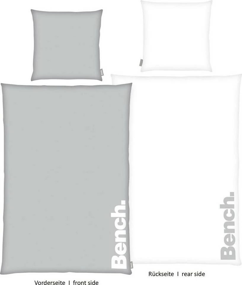 Wendebettwäsche »Bench«, Bench., mit Schriftzug Rosa, Schwarz, Grau, Mint 13 Wendebettwäsche »Bench«, Bench., mit Schriftzug Rosa, Schwarz, Grau, Mint – Bild 13