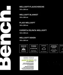 Wohndecke »Bench«, Bench., samtweiche Wellsoft-Decke -Bench Verkaufsgeschäft cc3680a5 05f9 5a00 b62c 3dc05b44bcab