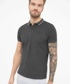 Bench. Poloshirt »Gruff« Charcoal Marl, Schwarz, Navy, White -Bench Verkaufsgeschäft cce54bcf ed34 5696 b3dc 6498719ef050