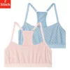 Bench. Bustier (Packung, 2 Stück) Mädchen - mit sportivem Rückenausschnitt und verstellbaren Trägern Weiß | weiß, Schwarz | schwarz, Rosa-gepunktet | blau-gepunktet