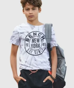 Bench. T-Shirt »in toller Batikoptik«