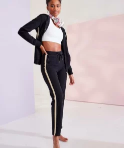 Bench. Relaxhose mit Glitzer Seitenstreifen Rosé, Beige-melange, Schwarz -Bench Verkaufsgeschäft cfd043c0 0609 59d0 9919 4b7b885ce690