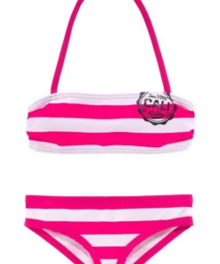 Bench. Bandeau-Bikini mit trendigen Streifen Schwarz-weiß, Blau-weiß, Pink-weiß -Bench Verkaufsgeschäft d11144d1 6ac8 5f9c 946d 26d3d0db484e