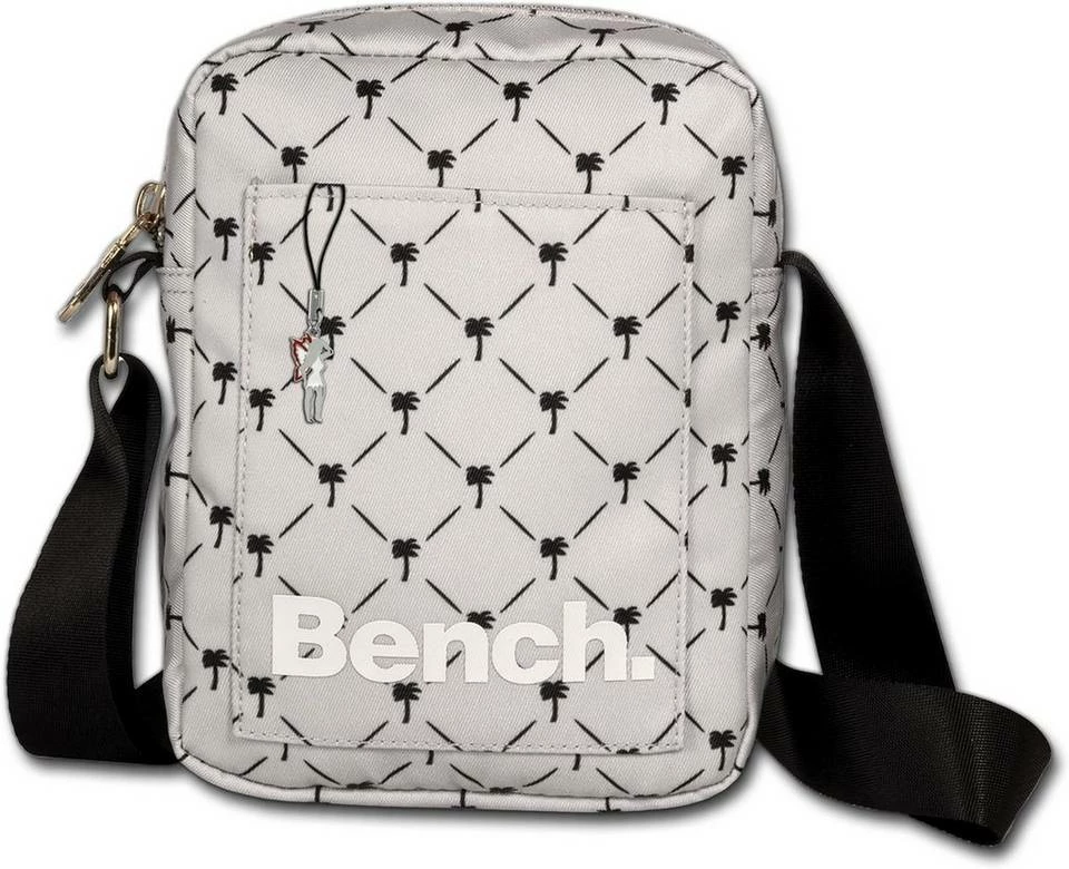 Bench. Umhängetasche »D2OTI304N Bench sportliche MiniBag Umhängetasche« (Umhängetasche), Damen, Jugend Tasche aus Nylon, Größe ca. 14cm in grau, hellgrau, kleine Palmen 1 Bench. Umhängetasche »D2OTI304N Bench sportliche MiniBag Umhängetasche« (Umhängetasche), Damen, Jugend Tasche aus Nylon, Größe ca. 14cm in grau, hellgrau, kleine Palmen