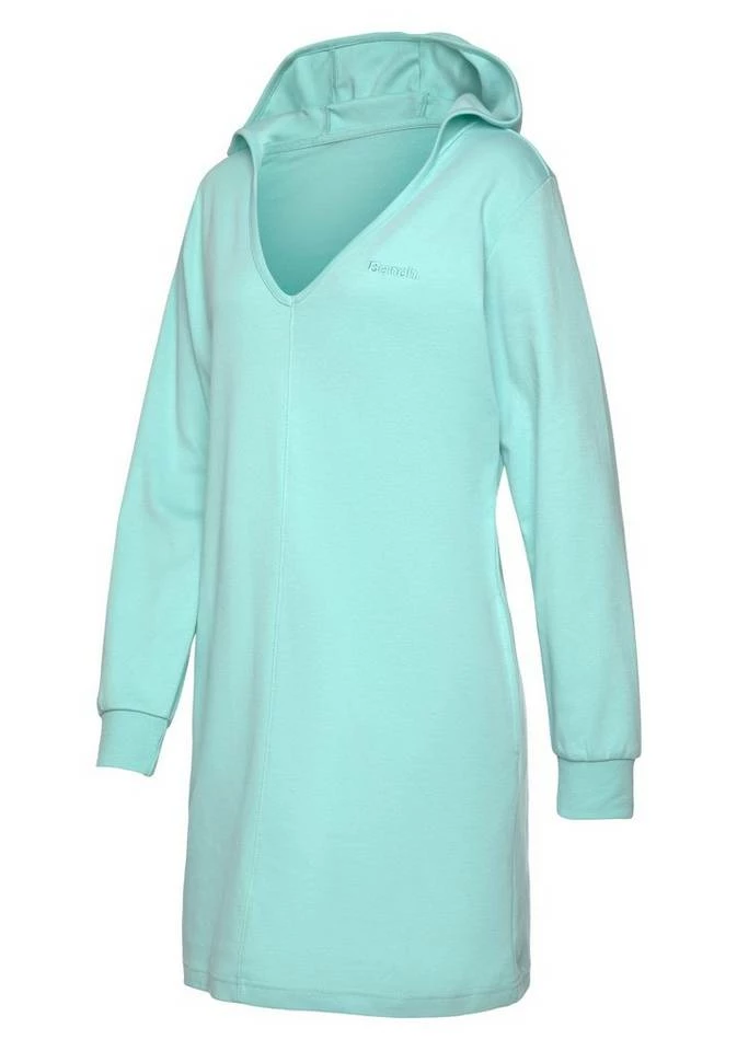 Bench. Sweatkleid mit Kapuze Schwarz, Türkis 4 Bench. Sweatkleid mit Kapuze Schwarz, Türkis – Bild 4