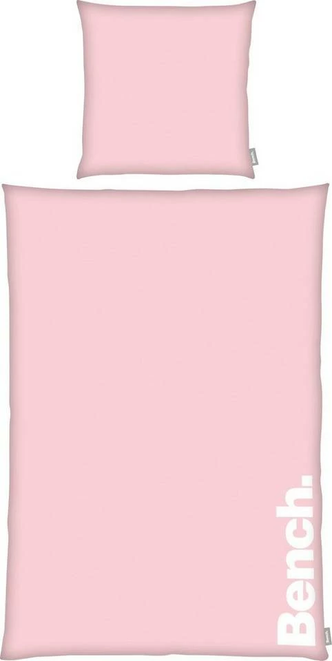 Wendebettwäsche »Bench«, Bench., mit Schriftzug Rosa, Schwarz, Grau, Mint 2 Wendebettwäsche »Bench«, Bench., mit Schriftzug Rosa, Schwarz, Grau, Mint – Bild 2