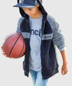 Bench. Kapuzenstrickjacke mit Fleece gefüttert