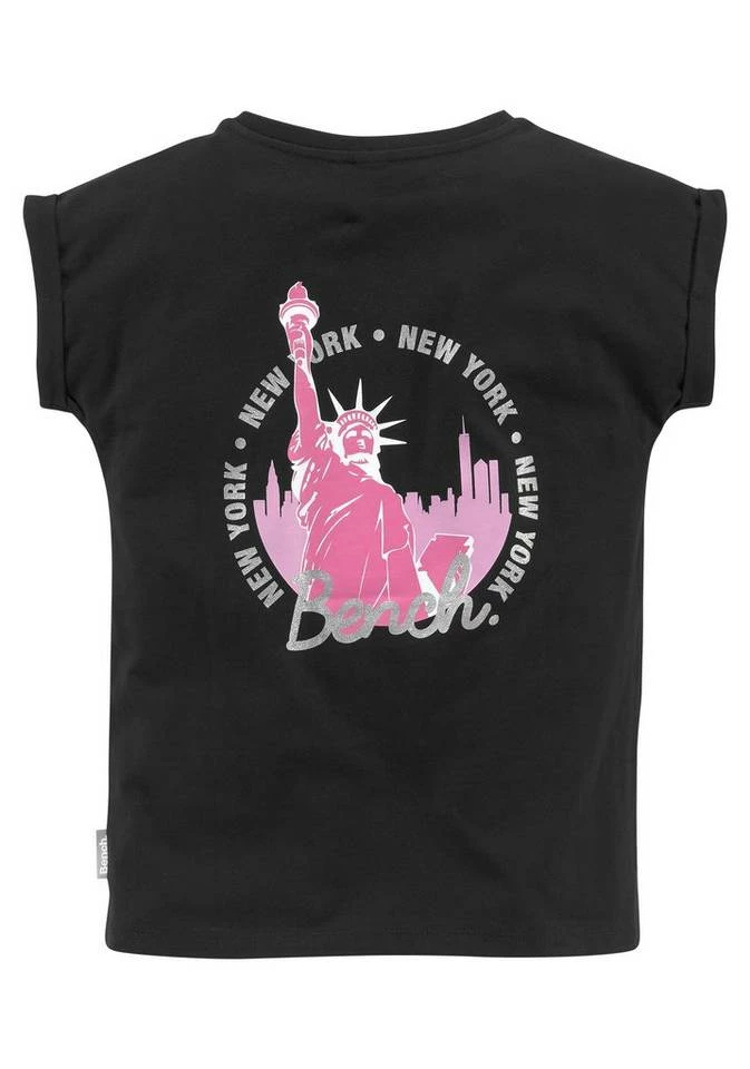 Bench. T-Shirt mit Glitzerdetails im großen Rückenprint 1 Bench. T-Shirt mit Glitzerdetails im großen Rückenprint