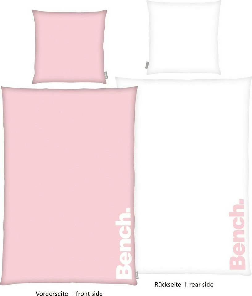 Wendebettwäsche »Bench«, Bench., mit Schriftzug Rosa, Schwarz, Grau, Mint 14 Wendebettwäsche »Bench«, Bench., mit Schriftzug Rosa, Schwarz, Grau, Mint – Bild 14