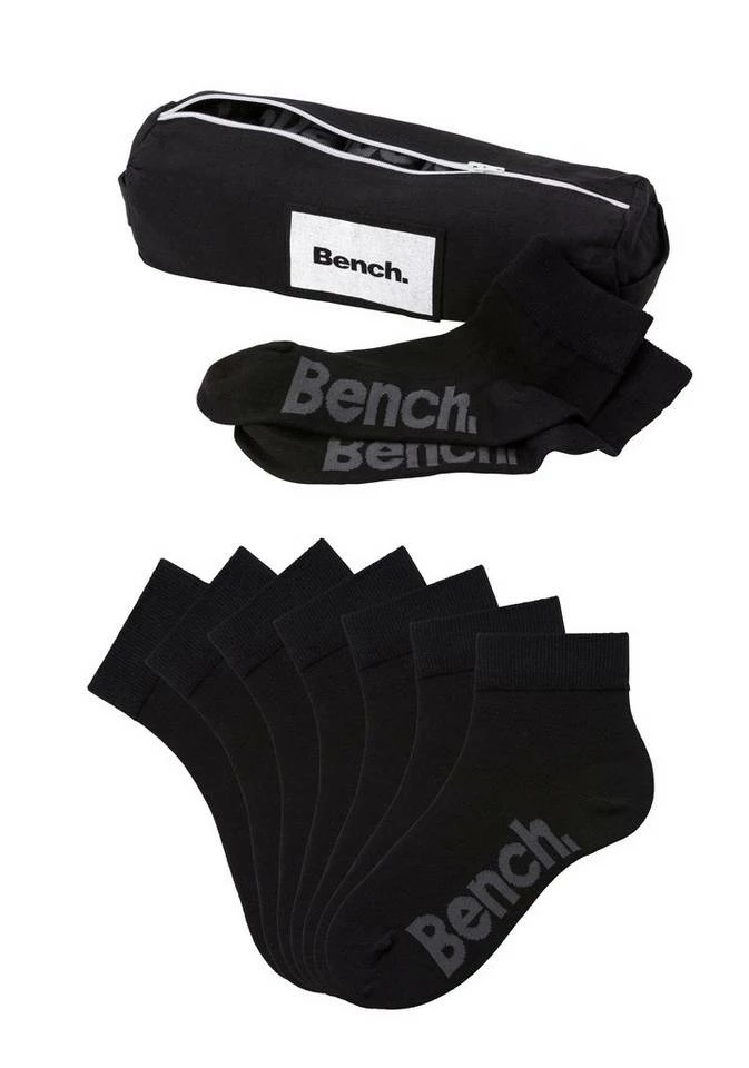 Bench. Kurzsocken (Federtasche, 7-Paar) in ansprechendem Mäppchen mit Reißverschluss 2 x anthracite-meliert | 1 x schwarz | 2 x hellgrau-meliert | 2 x weiß, 7 x schwarz, 2 x marine | 1 x dunkelblau | 2 x jeansblau-meliert | 2 x jeans-meliert 2 Bench. Kurzsocken (Federtasche, 7-Paar) in ansprechendem Mäppchen mit Reißverschluss 2 x anthracite-meliert | 1 x schwarz | 2 x hellgrau-meliert | 2 x weiß, 7 x schwarz, 2 x marine | 1 x dunkelblau | 2 x jeansblau-meliert | 2 x jeans-meliert – Bild 2