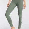 Bench. Leggings mit Logoprint am Bündchen Rauchmint-weiß, Schwarz-weiß