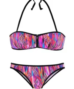 Bench. Push-Up-Bikini »Bench Damen Marken-Bandeau-Bikini, bunt, A/B-Cup«