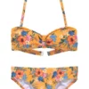 Bench. Bandeau-Bikini mit trendigem Druck