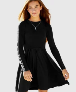 Bench. Jerseykleid Logo Druck mit Glitzerdetails