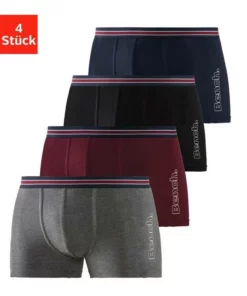 Bench. Boxer (4 Stück) mit Logo Druck Schwarz, Bordeaux | schwarz | anthrazit-meliert | navy, Rot | navy | grau-meliert | blau -Bench Verkaufsgeschäft f431d339 5806 5000 b362 0d363819f70a