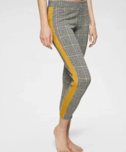 Bench. 7/8-Leggings mit Kontrastfarben seitlichem Tape Kariert-rostrot, Kariert-curry -Bench Verkaufsgeschäft f4357d58 52bd 5394 b20a ade17ca24daf