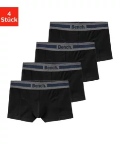 Bench. Boxer (4 Stück) mit Overlock-Nähten vorn Schwarz-anthrazit-meliert, Blau | bordeaux | anthrazit | petrol, Rot | grau-meliert | navy | weiß -Bench Verkaufsgeschäft f45ae087 e1b1 5755 88d7 6da57aed1ef7