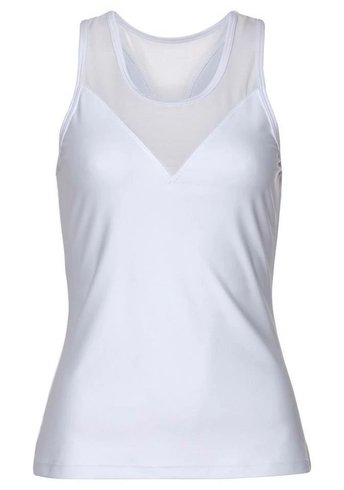 Bench. Sporttop mit Mesh-Einsatz Schwarz, Weiß, Nougat 2 Bench. Sporttop mit Mesh-Einsatz Schwarz, Weiß, Nougat – Bild 2