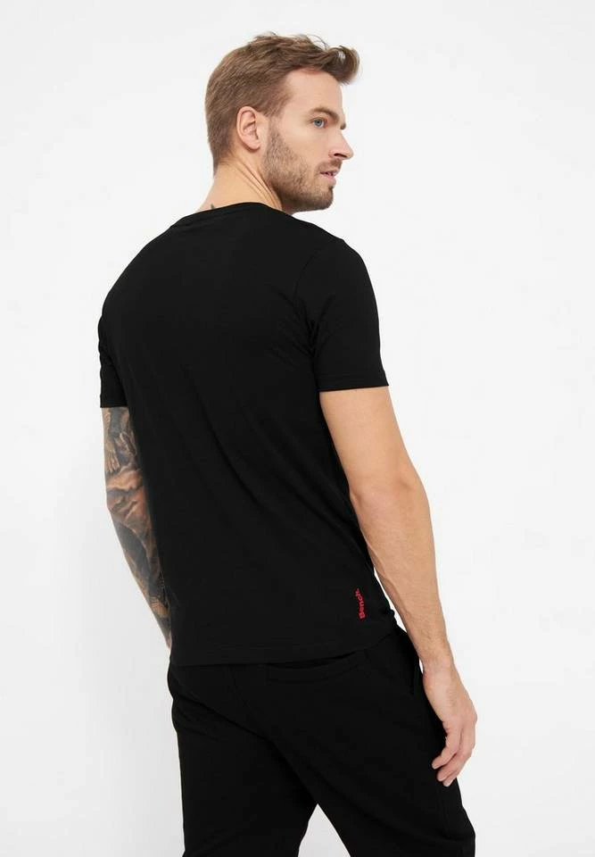 Bench. Kurzarmshirt »Swirl« Khaki, Schwarz 3 Bench. Kurzarmshirt »Swirl« Khaki, Schwarz – Bild 3