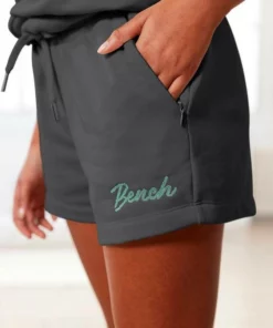 Bench. Shorts mit Reißverschlusstaschen Anthrazit-melange, Schwarz, Mint-melange