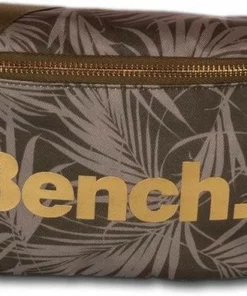 Bench. Gürteltasche »D2OTI303C Bench modische Gürteltasche oliv« (Gürteltasche), Damen, Jugend Tasche aus Nylon, Größe ca. 25cm in grün, oliv, Blätter-Print