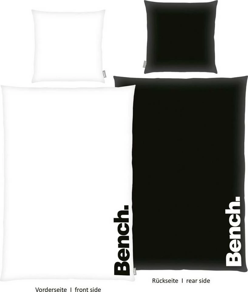 Wendebettwäsche »Bench«, Bench., mit Schriftzug Rosa, Schwarz, Grau, Mint 10 Wendebettwäsche »Bench«, Bench., mit Schriftzug Rosa, Schwarz, Grau, Mint – Bild 10