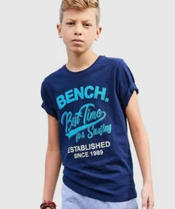 Bench. T-Shirt »Best time for surfing«